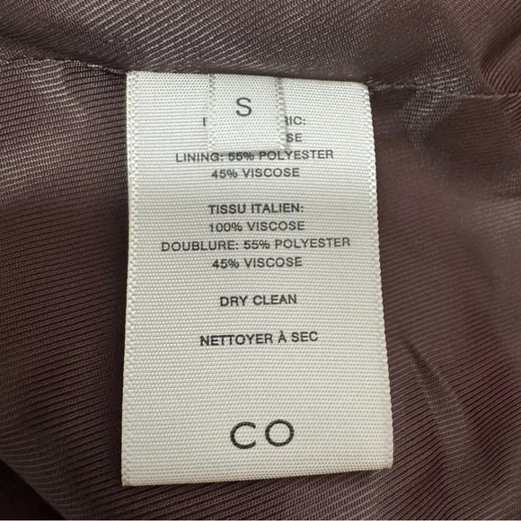 CO Faille Blazer Brown Size Small classic Neutral Designer $995 - Picture 8 of 10